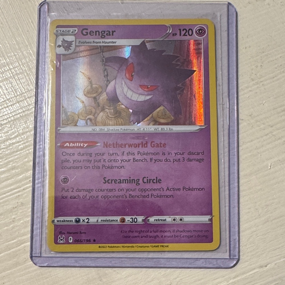 Gengar Trading Card - Purple